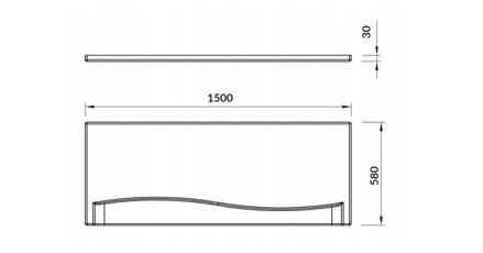 Cersanit NIKE VAŇOVÝ PANEL 150 cm biely S401-028