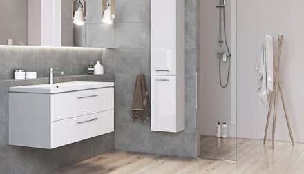 Cersanit LARA SKRINKA VYSOKÁ BOČNÁ v demonte 150 cm, biela S926-007-DSM