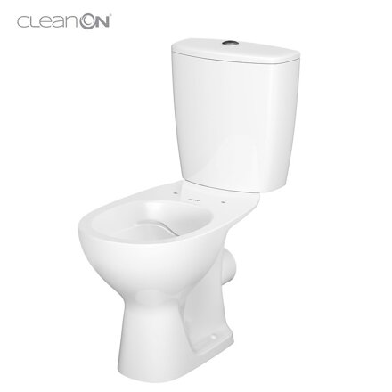 Cersanit ARTECO WC misa stojaca Clean On + sedátko duroplast odnímateľné, spodné napúšťanie 3/5 l, biele keramické K667-056