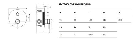 Excellent PI SPRCHOVO-VAŇOVÁ PODOMIETKOVÁ BATÉRIA, chróm AREX.1245CR