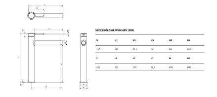 Excellent PI UMÝVADLOVÁ VYSOKÁ BATÉRIA, zlatá AREX.1202GL sklad:TEXTILNÁ