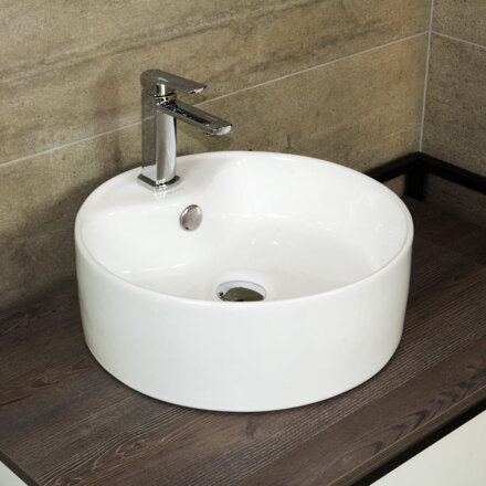 LaVita SANTORO/TENERYFA UMÝVADLO NA DOSKU 41 cm, biele keramické