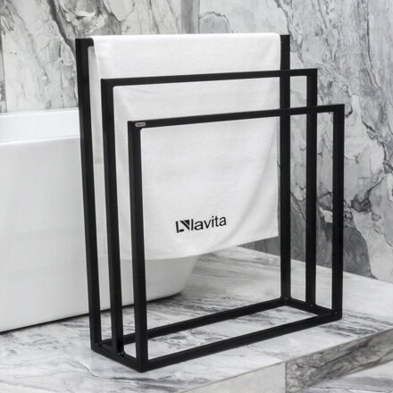 LaVita HALMAHERA BLACK MAT 85x60 STOJAN NA UTERÁKY, čierny