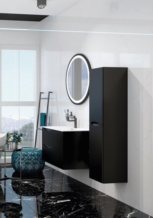 LaVita KOLORADO BLACK MAT 60 SKRINKA POD UMÝVADLO 60 cm, čierna matná
