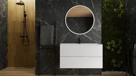 LaVita BARCELONA/KOLORADO WHITE 60 SKRINKA POD UMÝVADLO 60 cm, biela lesklá
