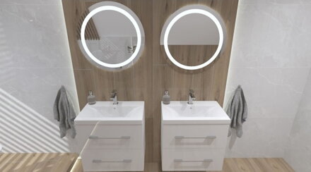 LaVita KETO 60 ZRKADLO OKRÚHLE S OSVETLENÍM 60 cm