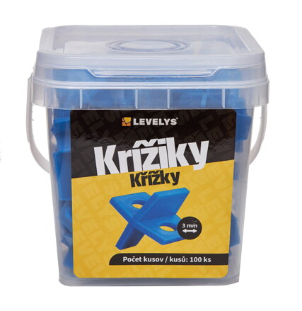 LEVELYS krížiky na špáry 3mm 100ks/bal K8103
