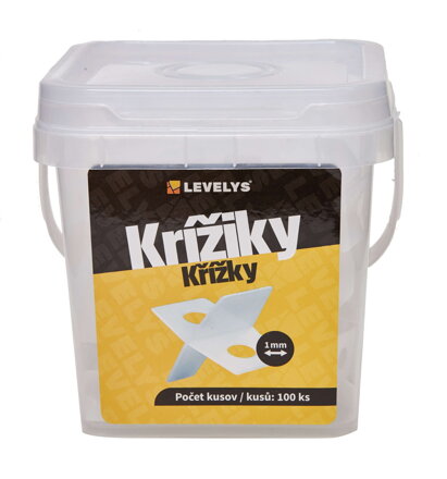 LEVELYS krížiky na špáry 1mm 100ks/bal K8101