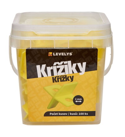 LEVELYS krížiky na špáry 2mm 100ks/bal K8102