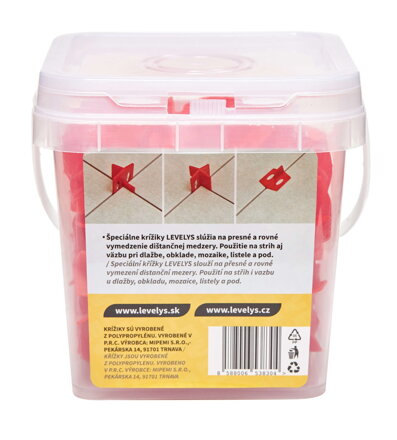 LEVELYS krížiky na špáry 1,5mm 100ks/bal K8101.5