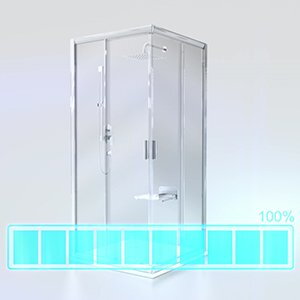 Ravak SPRCHOVÝ KÚT BLRV2-80 white + grape 1LV40100ZG