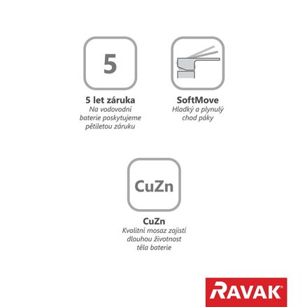 Ravak VODOVODNÁ BATÉRIA CL 066.00 Podomietková sprchová bez prepínača pre R-box X070089