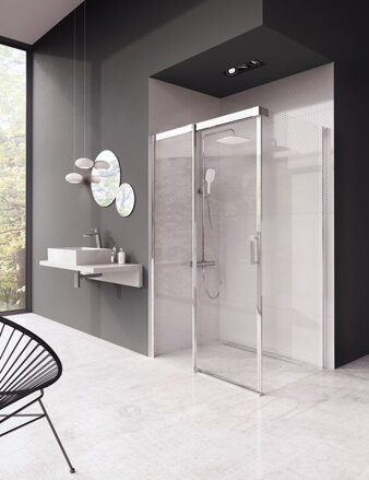 Ravak SPRCHOVÝ KÚT MSDPS-110 / 80 L white + transparent 0WLD4100Z1