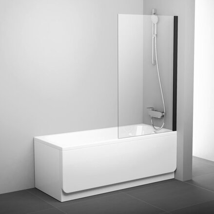 Ravak VAŇOVÁ ZÁSTENA PVS1-80 black + transparent 79840300Z1