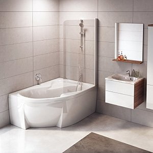 Ravak VAŇA ASYMETRICKÁ ROSA II 150x105 L snowwhite CK21000000