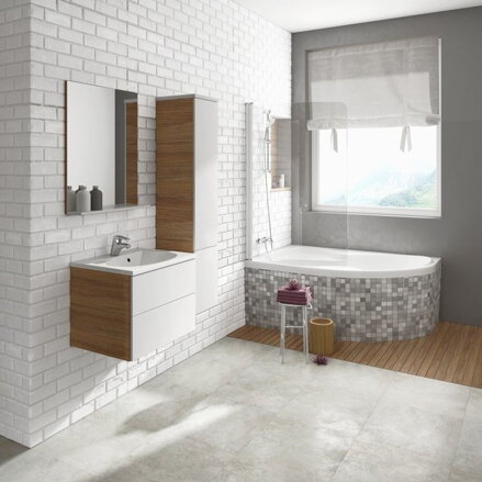 Ravak VAŇA ASYMETRICKÁ ROSA II 150x105 L snowwhite CK21000000