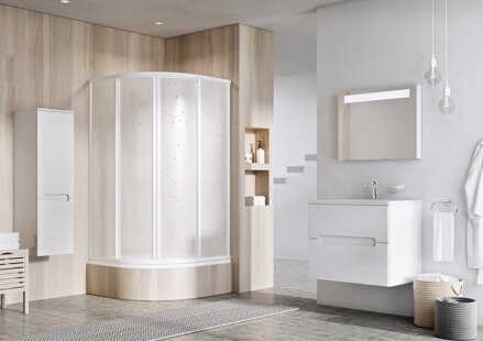 Ravak SPRCHOVÝ KÚT SKCP4-90 SABINA satin + pearl 31177VU0011