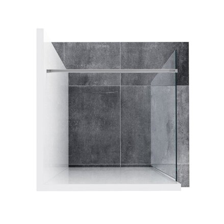 Ravak SPRCHOVÝ KÚT WALK IN Wall-80 v.200 black + transparent GW9W40300Z1