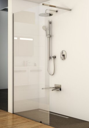 Ravak SPRCHOVÝ KÚT WALK IN Wall-80 v.200 black + transparent GW9W40300Z1