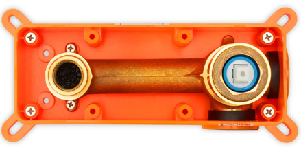 Rea LUNGO LONG GOLD UMÝVADLOVÁ PODOMIETKOVÁ BATÉRIA + BOX, zlatá REA-B4109