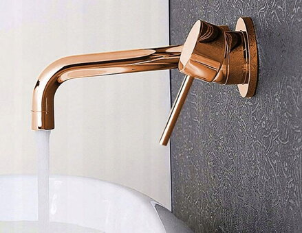Rea LUNGO ROSE GOLD UMÝVADLOVÁ PODOMIETKOVÁ BATÉRIA + BOX, ružová zlatá REA-B8548