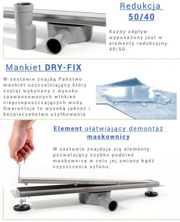 Rea NEO & PURE N PRO NEREZOVÝ SPRCHOVÝ ŽĽAB 900 mm REA-G0903