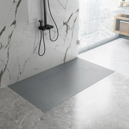 Rea MAGNUM GREY ŠTVORCOVÁ SPRCHOVÁ VANIČKA 90x90, sivá REA-K4106