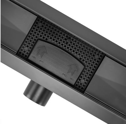 Rea NEOX BLACK N NEREZOVÝ SPRCHOVÝ ŽĽAB 800 mm, čierny matný REA-G6604