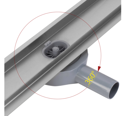 Rea NEOX N PRO NEREZOVÝ SPRCHOVÝ ŽĽAB 800 mm, chróm kartáčovaný REA-G5809 sklad:TEXTILNÁ