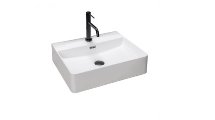 Rea GINA 60 UMÝVADLO NA DOSKU 60,5cm, biele keramické REA-U0677