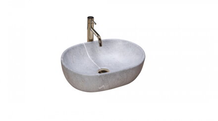 Rea LARA GREY UMÝVADLO NA DOSKU 48,5cm, keramické REA-U9889 Rea LARA GREY UMÝVADLO NA DOSKU 48,5cm, keramické REA-U9889