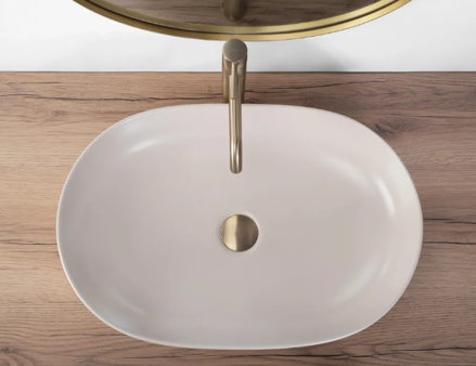 Rea CLEO 61 BEIGE MATT UMÝVADLO NA DOSKU, béžové keramické REA-U9655