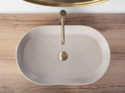 Rea NADIA 60 BEIGE MATT UMÝVADLO NA DOSKU, béžové keramické REA-U9661