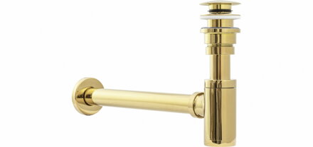Rea SIFÓN S KLIK-KLAK ZÁTKOU UNIVERZÁLNY UMÝVADLOVÝ, light gold REA-A5692
