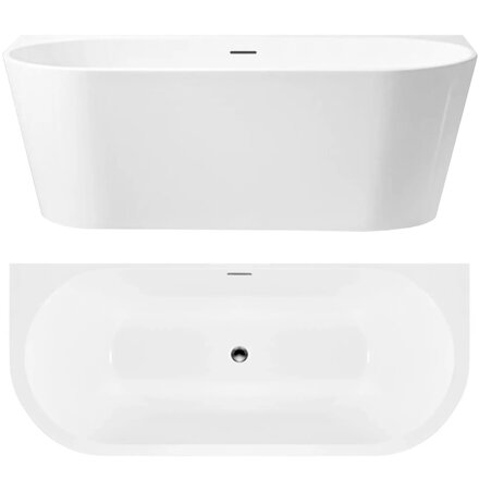 Rea CAPRI 170 VAŇA VOĽNE STOJACA 170x75, biela sanitárny akrylát REA-W9801