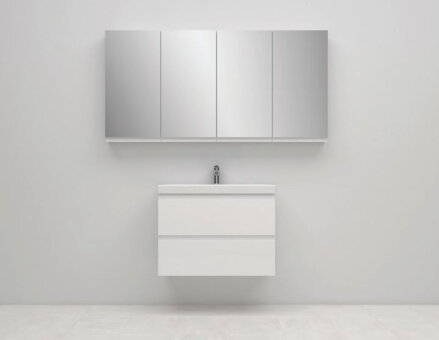 Cersanit MODUO SKRINKA SLIM 80x57 S UMÝVADLOM v demonte, biela S801-225-DSM