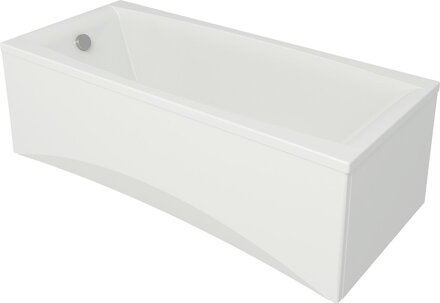 Cersanit VIRGO 170x75 VAŇA OBDĹŽNIKOVÁ akrylátová + nožičky, biela S301-045