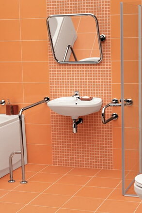 Cersanit ETIUDA MADLO DO PODLAHY A STENY PRE WC ĽAVÉ 75x80 cm, chróm K97-038