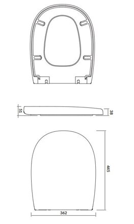 Cersanit ARTECO SEDÁTKO Soft Close, DUROPLAST, ANTIBAKT., ODNÍMATEĽNÉ, biela K667-001