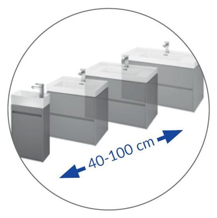 Cersanit CREA UMÝVADLO NÁBYTKOVÉ 50,5 cm, keramické K114-005