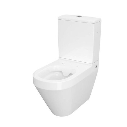 Cersanit CREA WC MISA STOJACA, Clean On + sedátko SLIM duroplast biele keramické K114-023