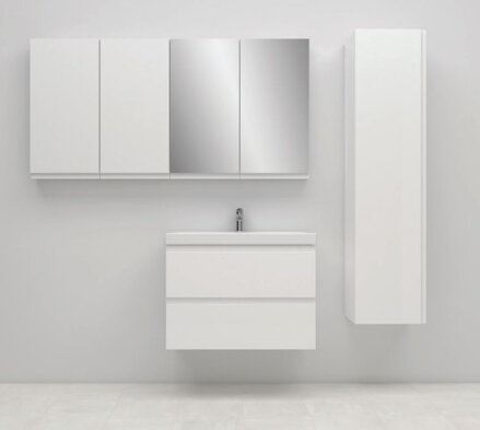 Cersanit MODUO SKRINKA SLIM 80x57 S UMÝVADLOM v demonte, biela S801-225-DSM