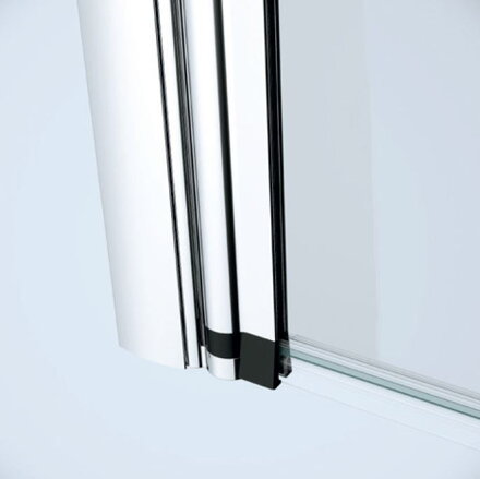 Cersanit EASY 70x140 VAŇOVÁ ZÁSTENA, 1 DIELNA PRAVOĽAVÁ, profil chróm, číre sklo S301-289