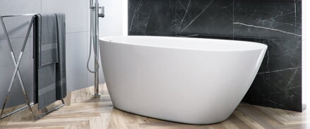 Excellent OLIA 2.0 VAŇA VOĽNE STOJACA, 150x73, akrylátová, biela WAEX.OLI2.15WH