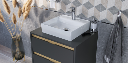 Excellent RIMA 2.0 UMÝVADLO NA DOSKU 40 cm, keramické, biele CEEX.4901.400.WH