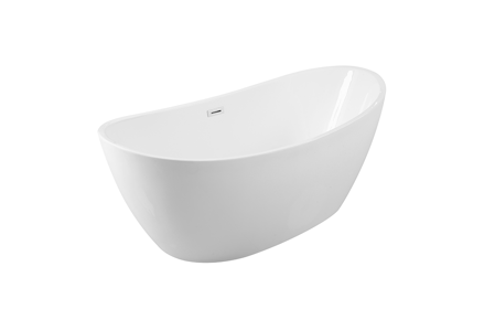 Besco AYLA 170 VAŇA VOĽNE STOJACA 170x80 biela sanitárny akrylát WAS-170-AZL