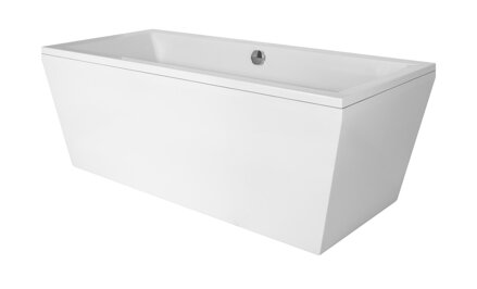 Besco VERA 180 VAŇA VOĽNE STOJACA 180x80, biela bez panelu sanitárny kompozit WKV-180-WZ
