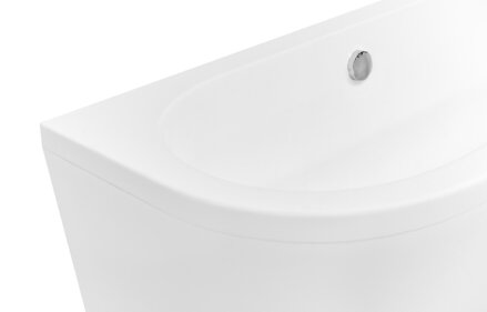 Besco VISTA 160 VAŇA VOĽNE STOJACA 160x75. biela sanitárny kompozit WKV-160-WS