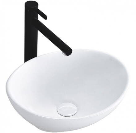 Rea SOFIA MINI UMÝVADLO NA DOSKU, 34 cm, biele keramické REA-U0623 Rea SOFIA MINI UMÝVADLO NA DOSKU, 34 cm, biele keramické REA-U0623