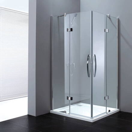 Aquatek EXTRA A4 ŠTVORCOVÝ SPRCHOVÝ KÚT 90x90, sklo číre